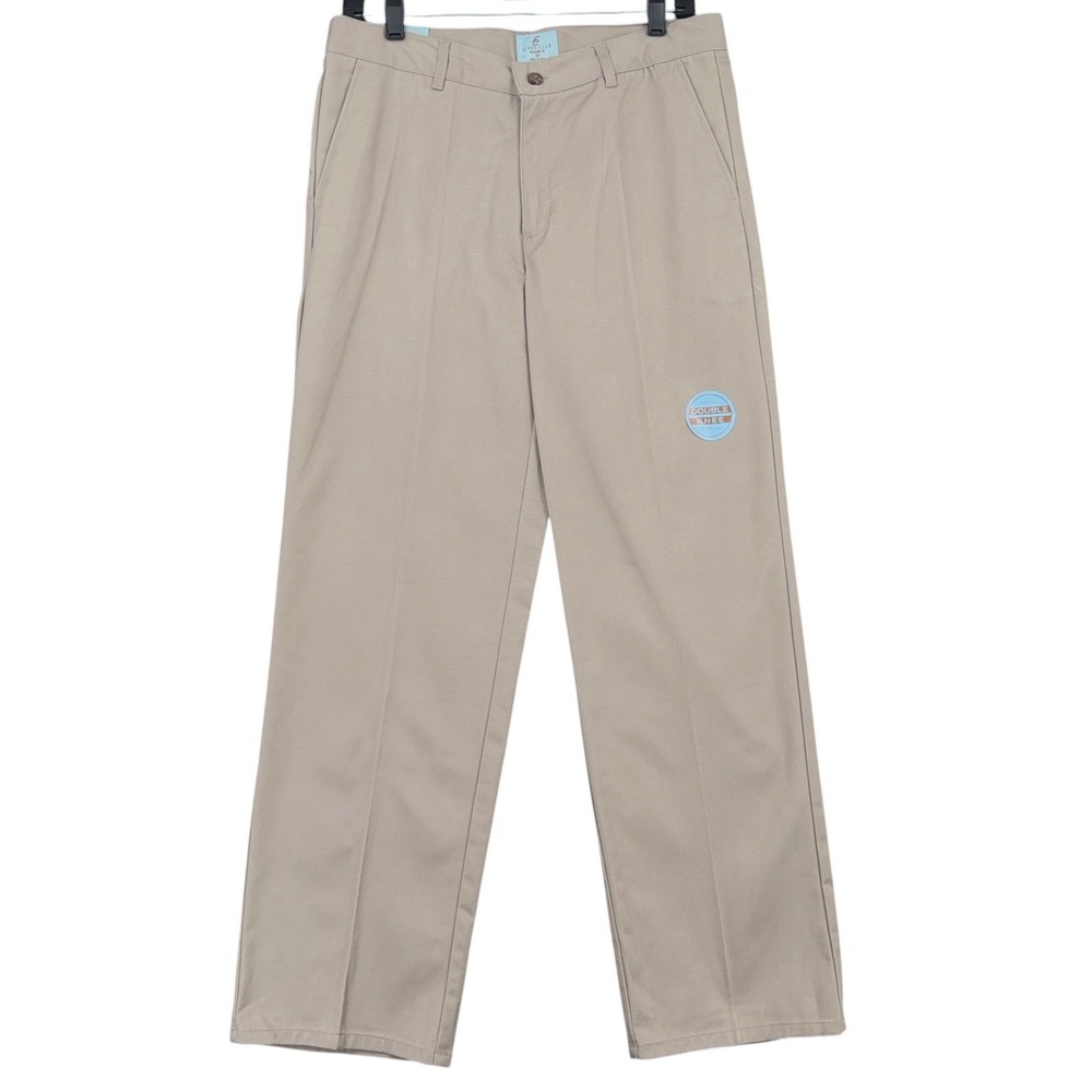 Class Club Modern Fit Husky Boys 18H Cotton Blend Khaki Chino Pants